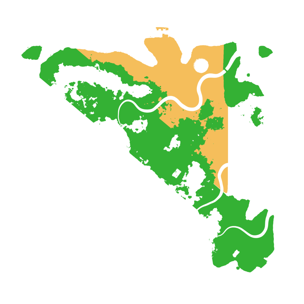 Biome Rust Map: Procedural Map, Size: 3700, Seed: 234962119