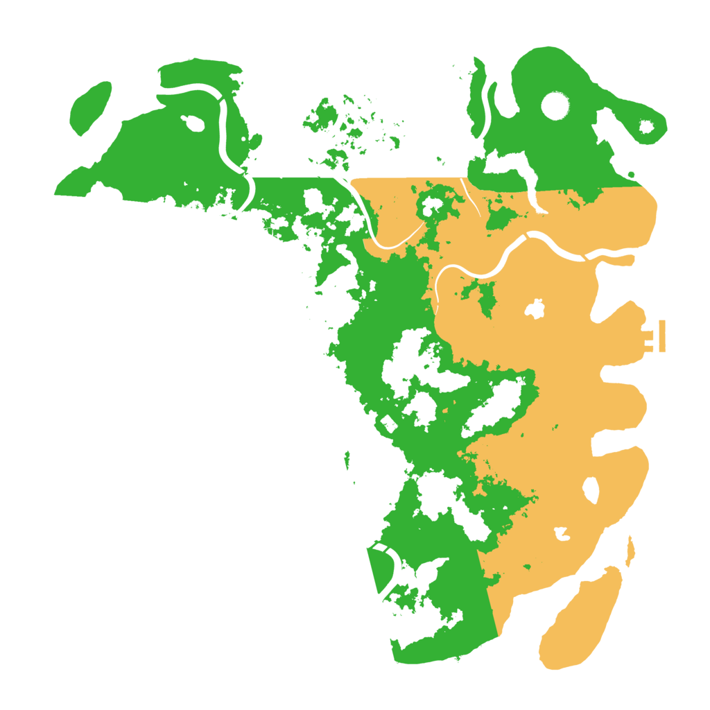Biome Rust Map: Procedural Map, Size: 4500, Seed: 2124417256
