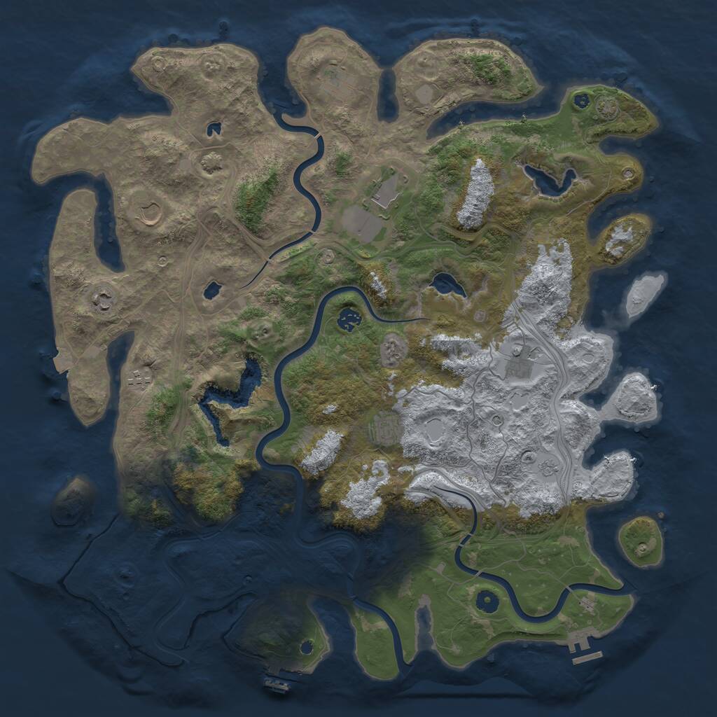 Rust Map: Procedural Map, Size: 4750, Seed: 20221006, 14 Monuments