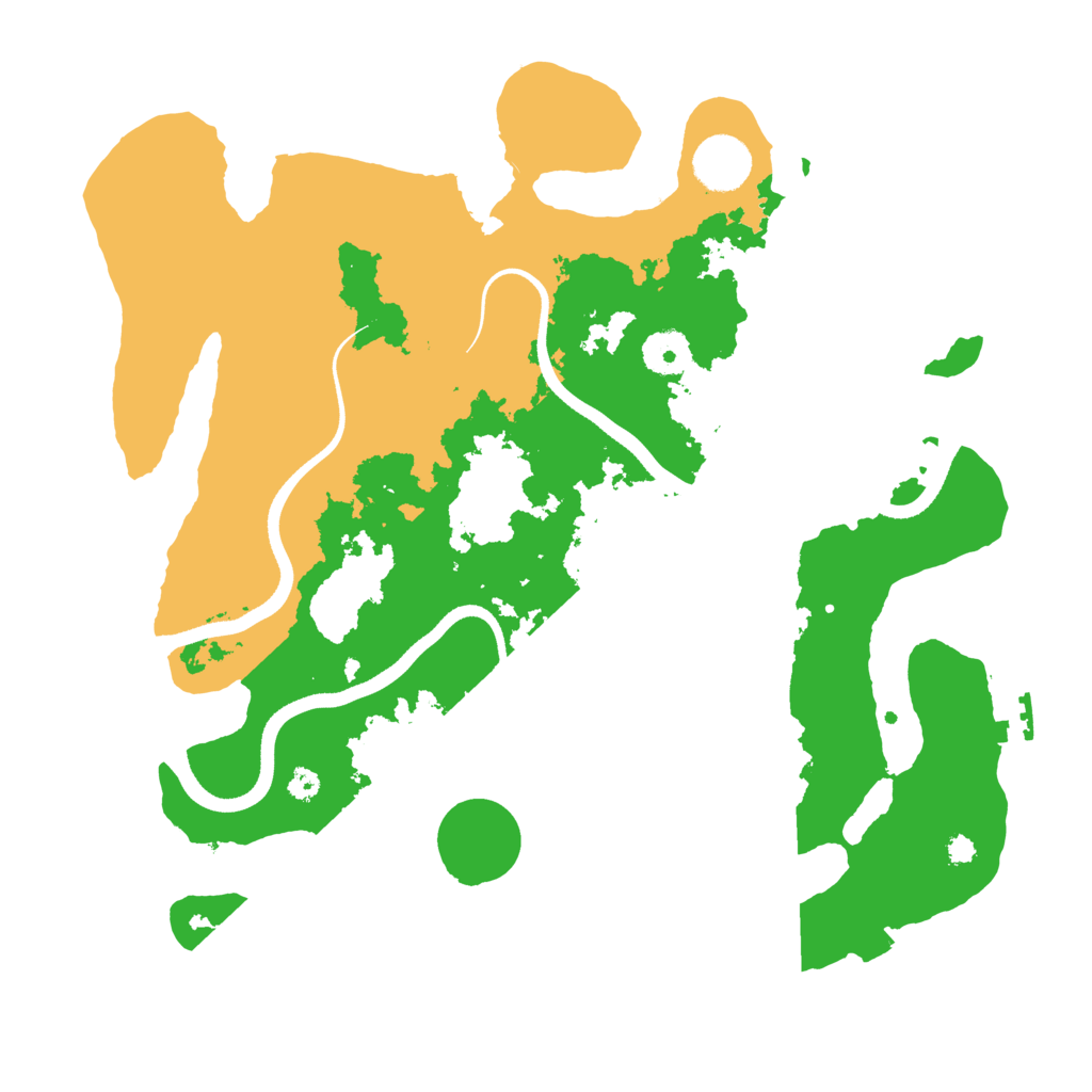 Biome Rust Map: Procedural Map, Size: 3500, Seed: 445340209