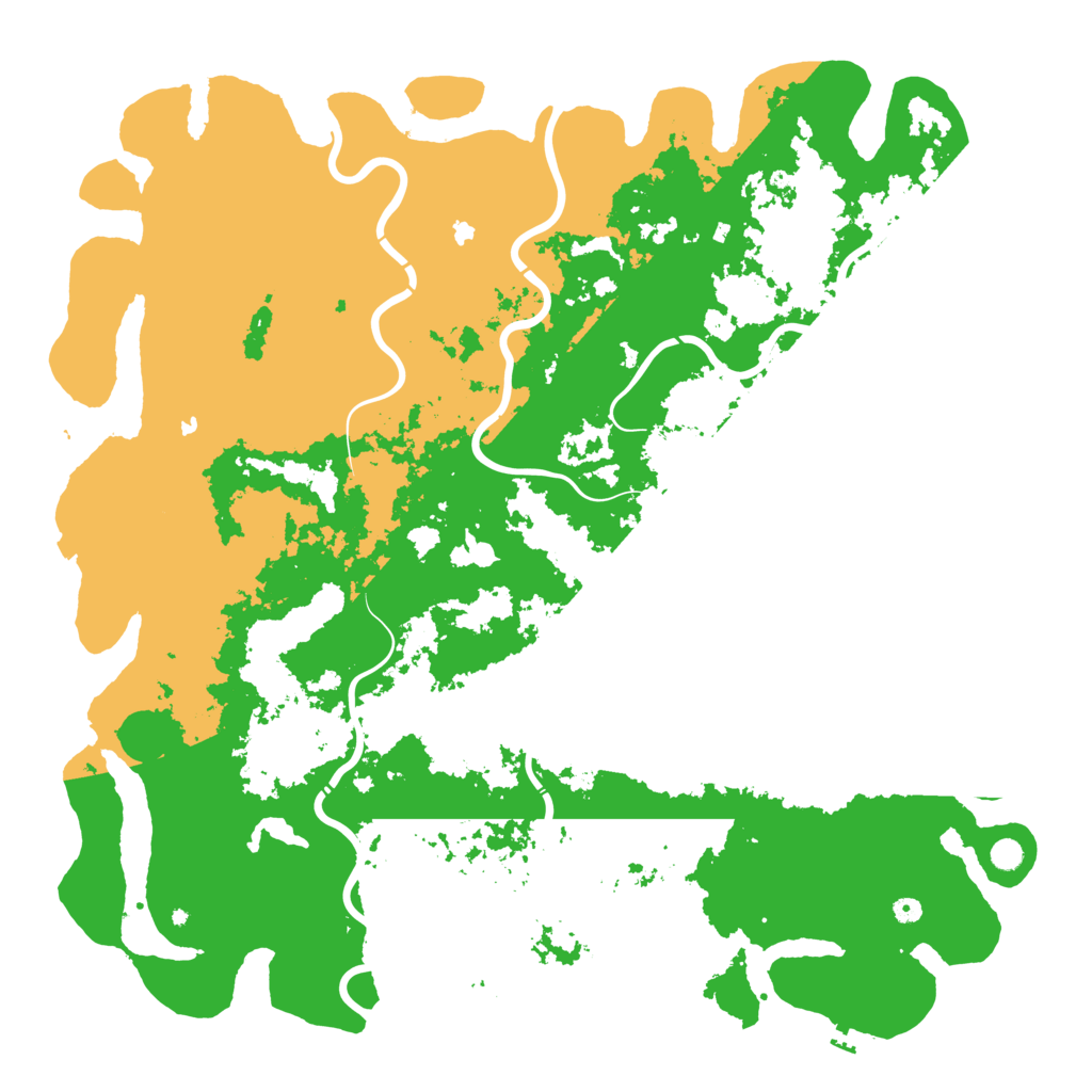 Biome Rust Map: Procedural Map, Size: 6000, Seed: 20221011