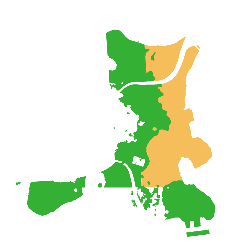 Biome Rust Map: Procedural Map, Size: 2200, Seed: 1100116854