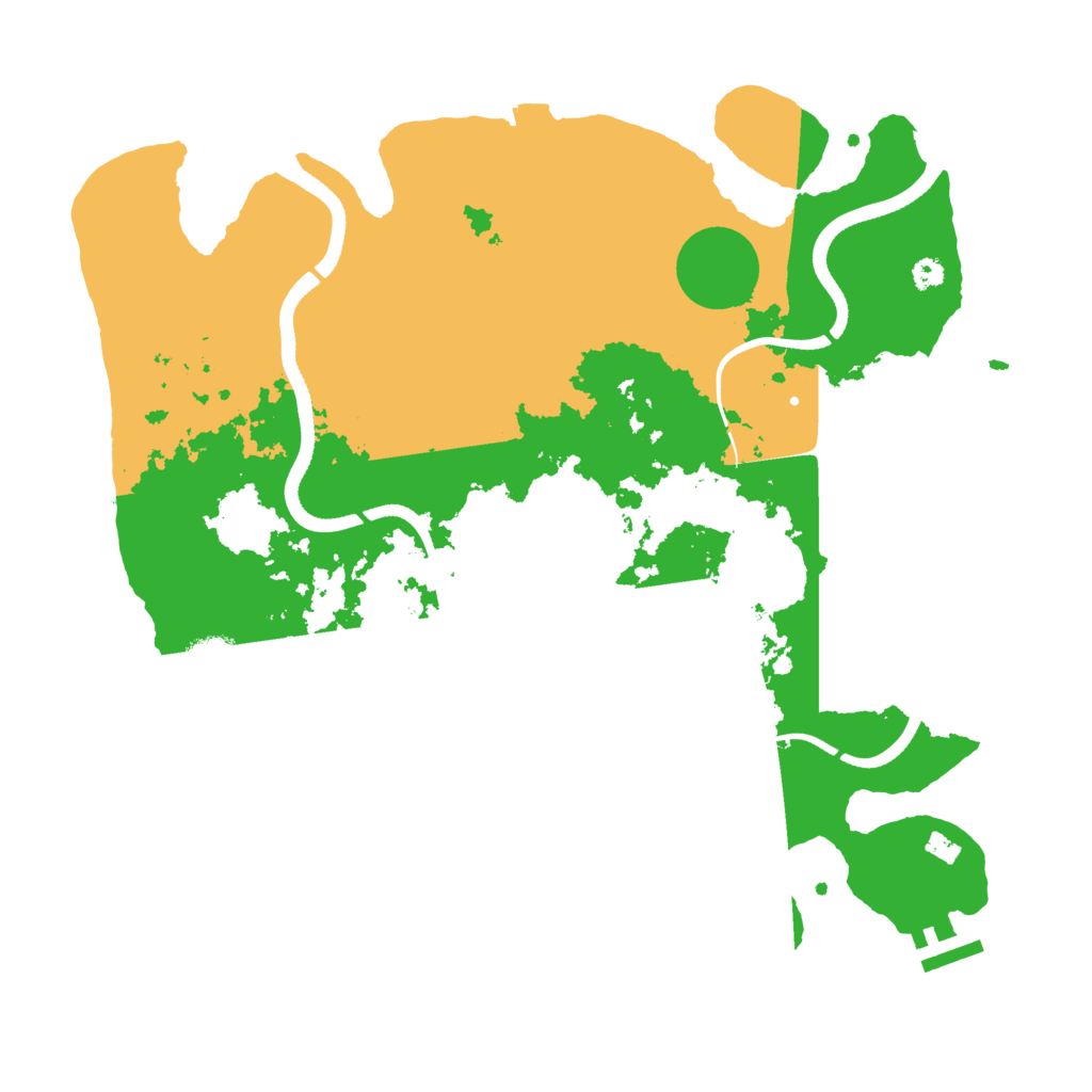 Biome Rust Map: Procedural Map, Size: 3500, Seed: 1827515397