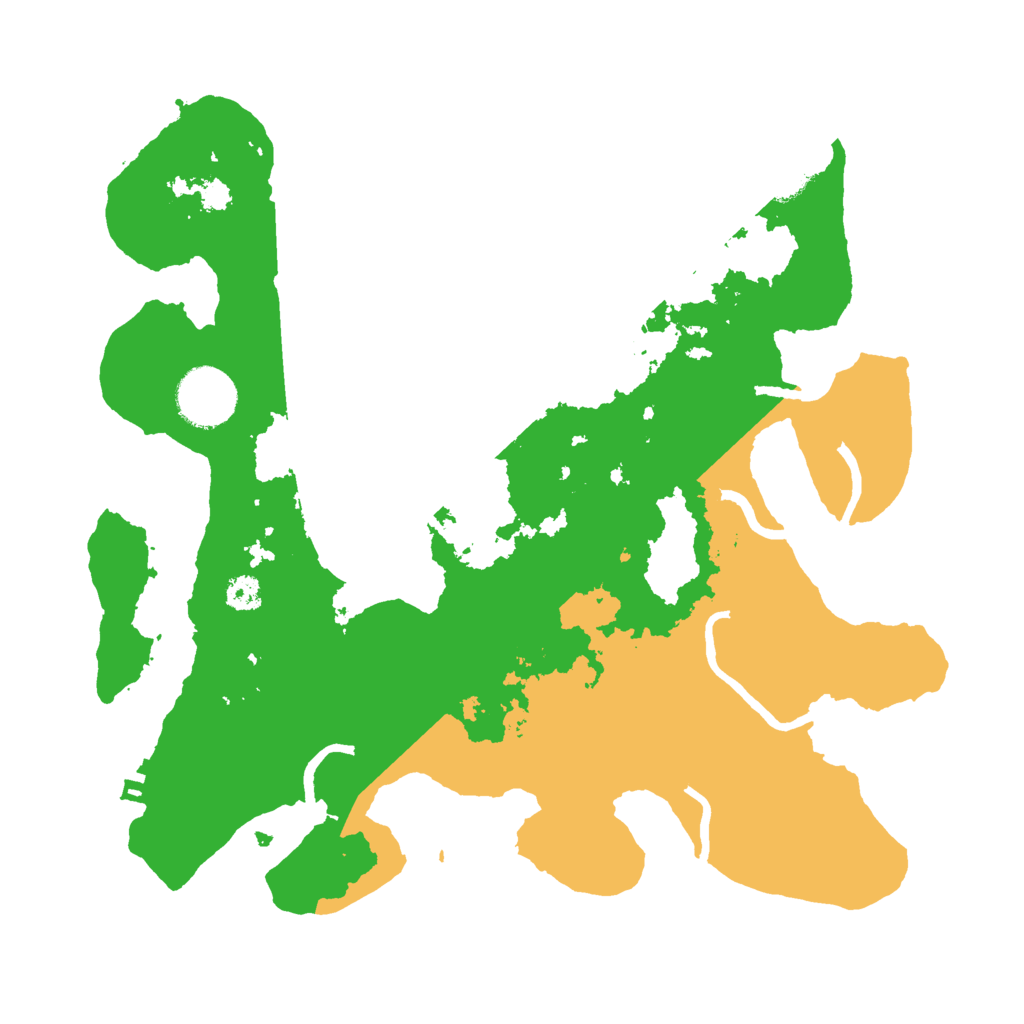 Biome Rust Map: Procedural Map, Size: 3000, Seed: 43981