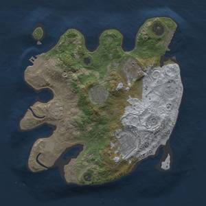 Thumbnail Rust Map: Procedural Map, Size: 2500, Seed: 15536934, 13 Monuments