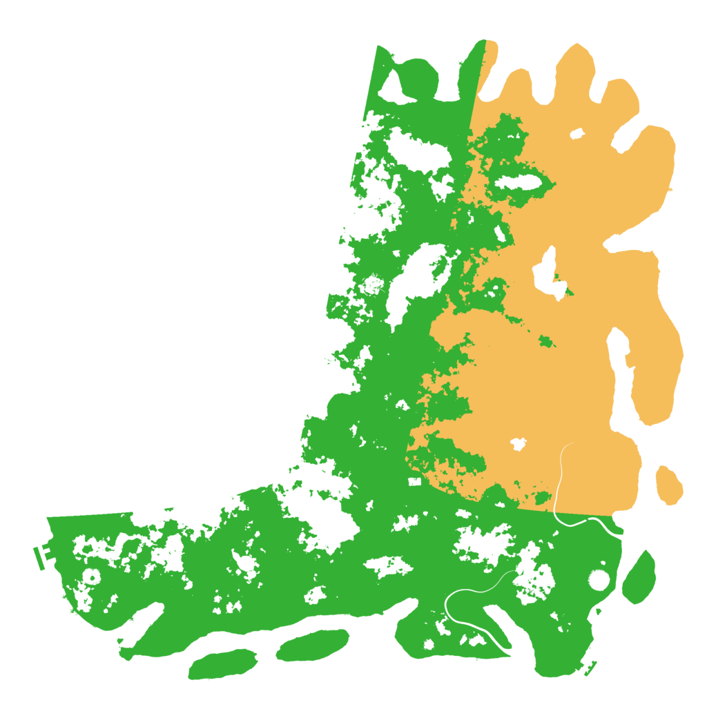 Biome Rust Map: Procedural Map, Size: 6000, Seed: 612063576