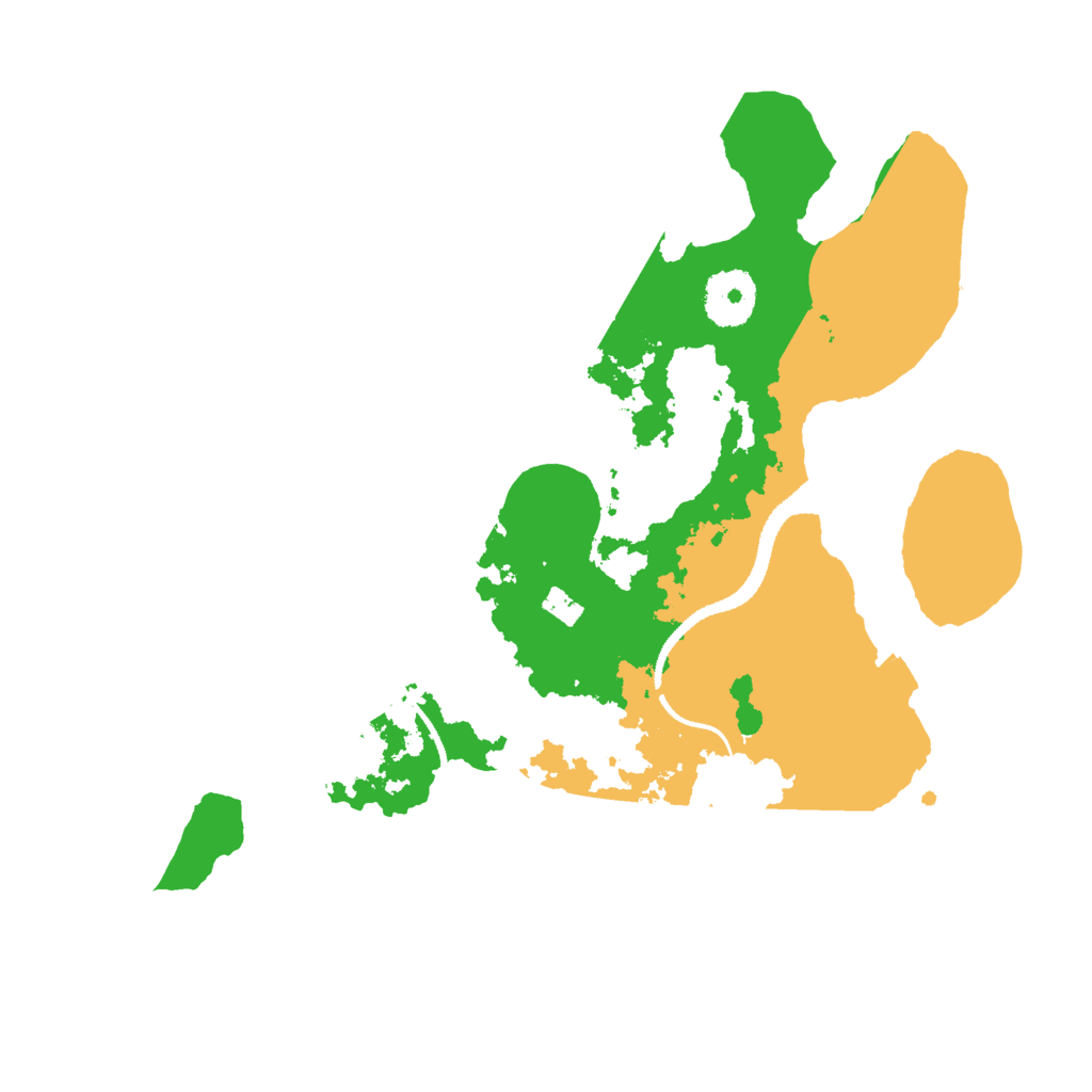 Biome Rust Map: Procedural Map, Size: 3000, Seed: 95949644