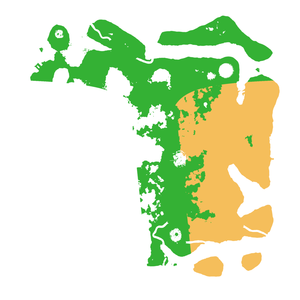 Biome Rust Map: Procedural Map, Size: 3650, Seed: 17777