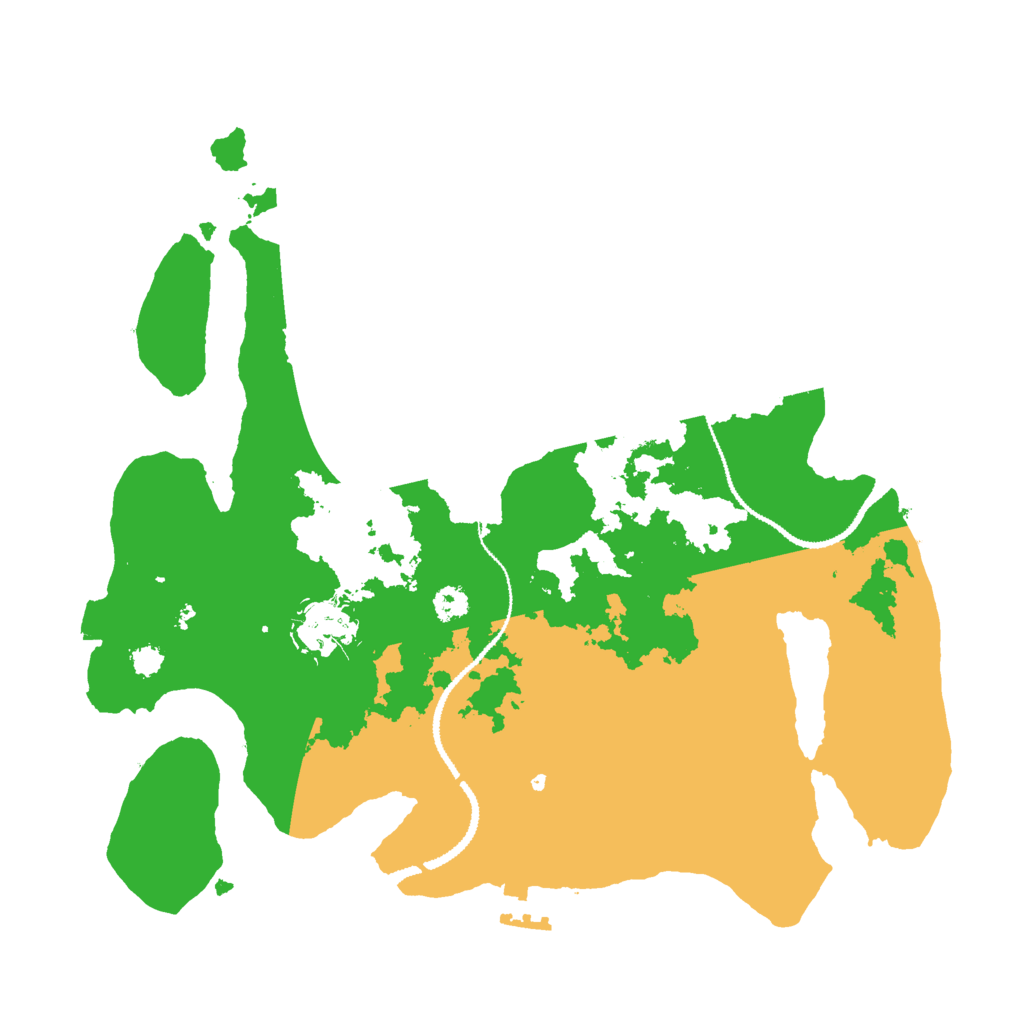 Biome Rust Map: Procedural Map, Size: 3000, Seed: 41466