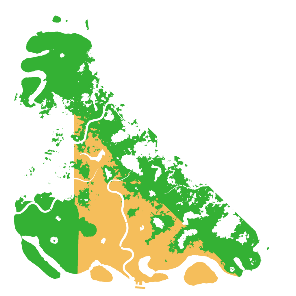 Biome Rust Map: Procedural Map, Size: 6000, Seed: 223445