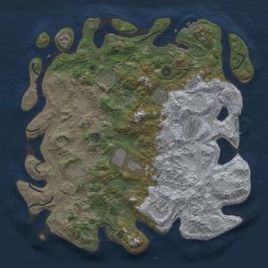 Thumbnail Rust Map: Procedural Map, Size: 4250, Seed: 1632401625, 19 Monuments