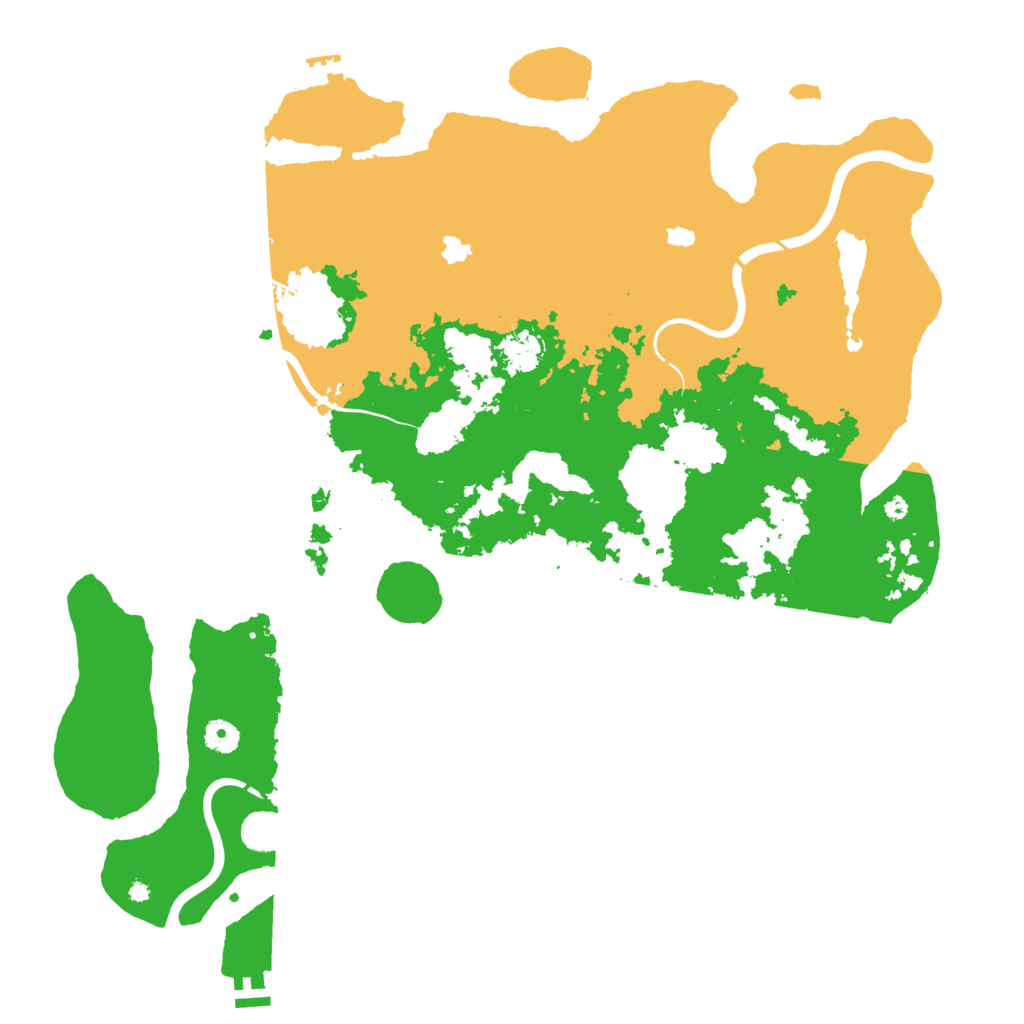Biome Rust Map: Procedural Map, Size: 4500, Seed: 12342