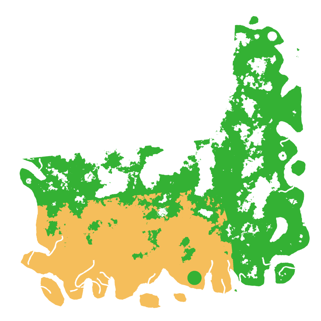Biome Rust Map: Procedural Map, Size: 6000, Seed: 35379654