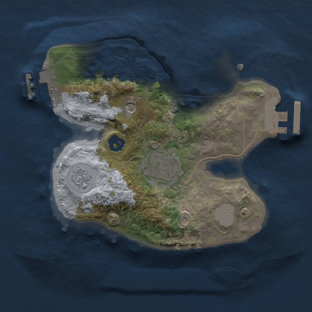 Rust Map: Procedural Map, Size: 1900, Seed: 1795488819, 6 Monuments