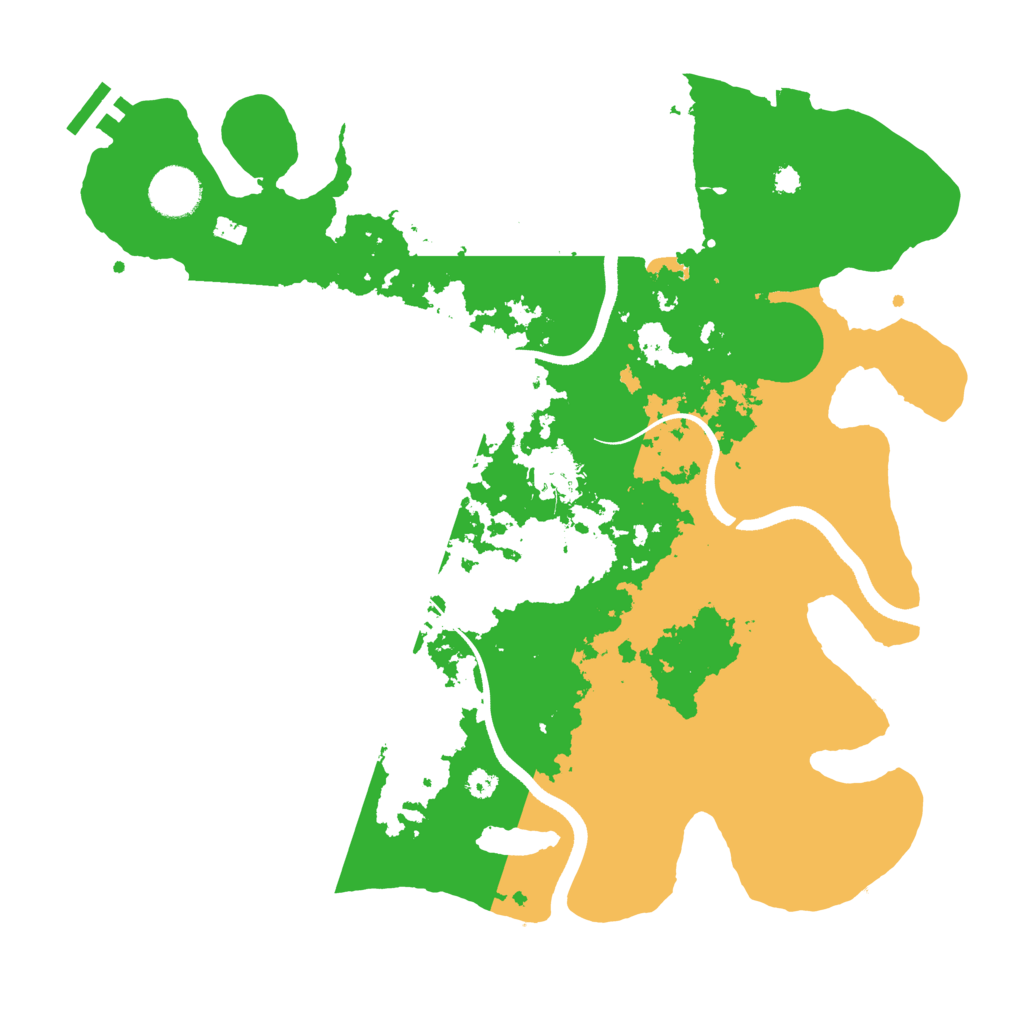 Biome Rust Map: Procedural Map, Size: 3500, Seed: 32100