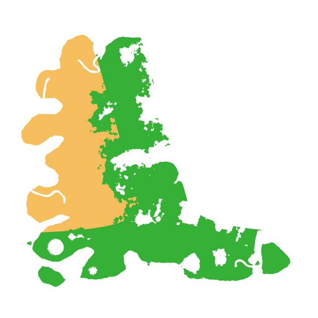 Biome Rust Map: Procedural Map, Size: 3500, Seed: 815027291