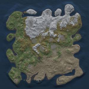 Thumbnail Rust Map: Procedural Map, Size: 4250, Seed: 1910077965, 20 Monuments