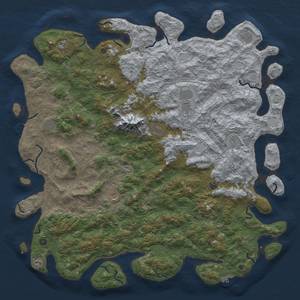 Thumbnail Rust Map: Procedural Map, Size: 6000, Seed: 214743647, 20 Monuments