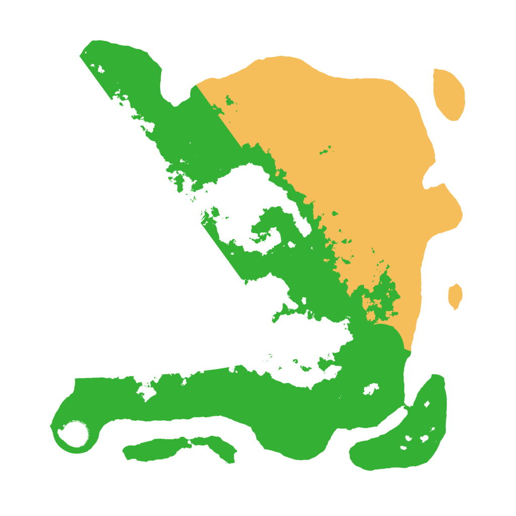 Biome Rust Map: Barren, Size: 3500, Seed: 1397560010
