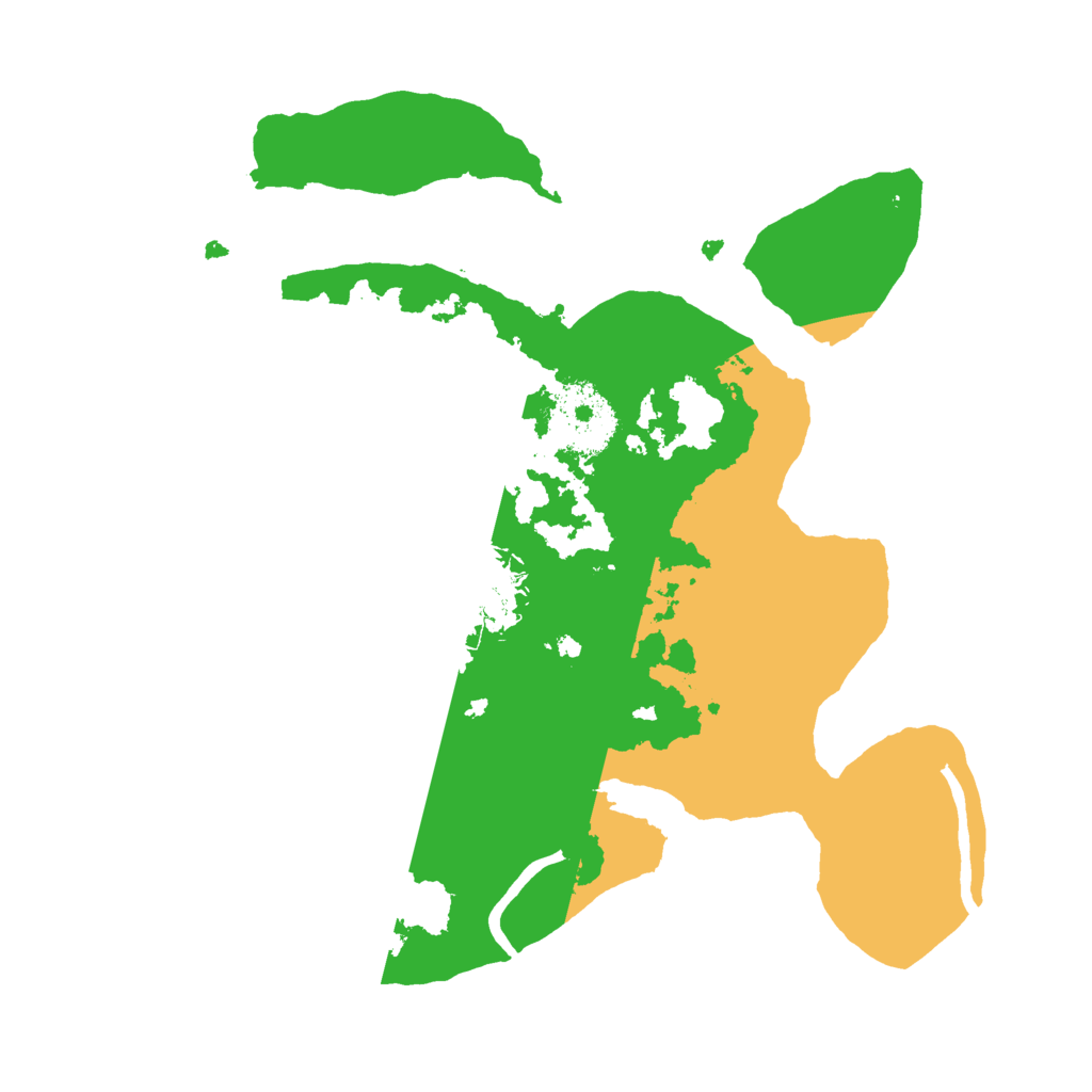 Biome Rust Map: Procedural Map, Size: 2500, Seed: 98997