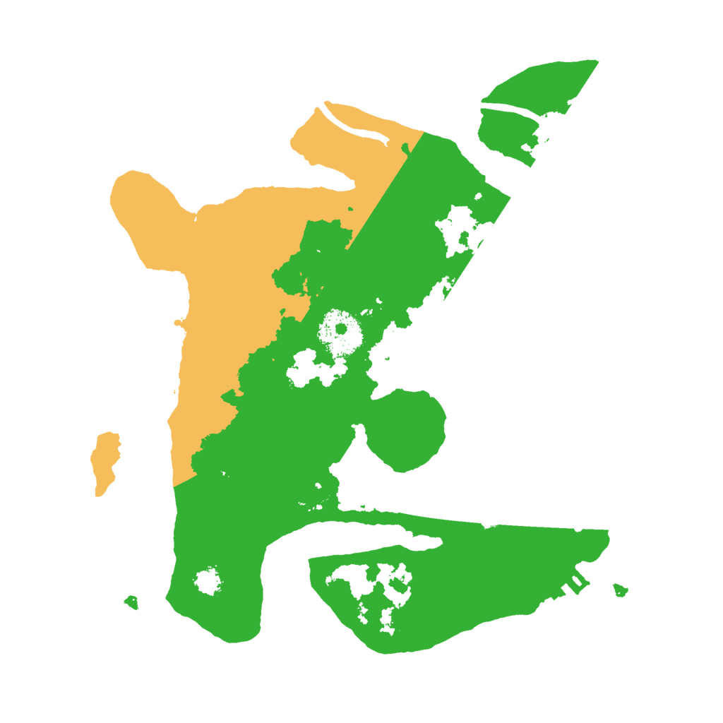 Biome Rust Map: Procedural Map, Size: 2500, Seed: 1254