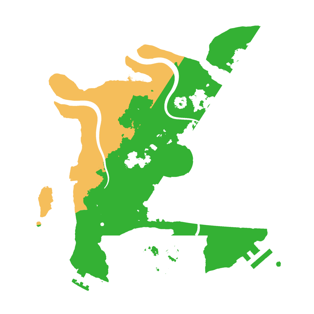Biome Rust Map: Procedural Map, Size: 2500, Seed: 1254