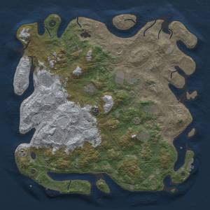 Thumbnail Rust Map: Procedural Map, Size: 4500, Seed: 1455589483, 20 Monuments