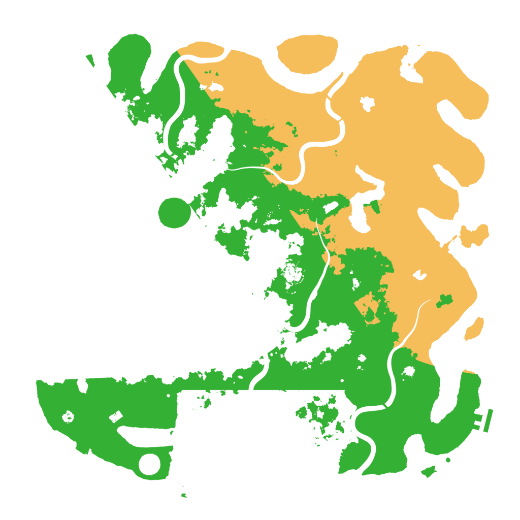 Biome Rust Map: Procedural Map, Size: 4500, Seed: 1455589483