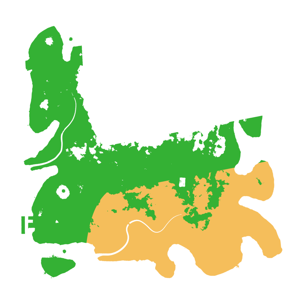 Biome Rust Map: Procedural Map, Size: 3500, Seed: 15095690