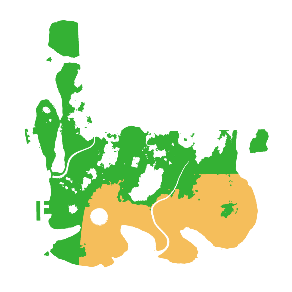 Biome Rust Map: Procedural Map, Size: 3000, Seed: 895486627