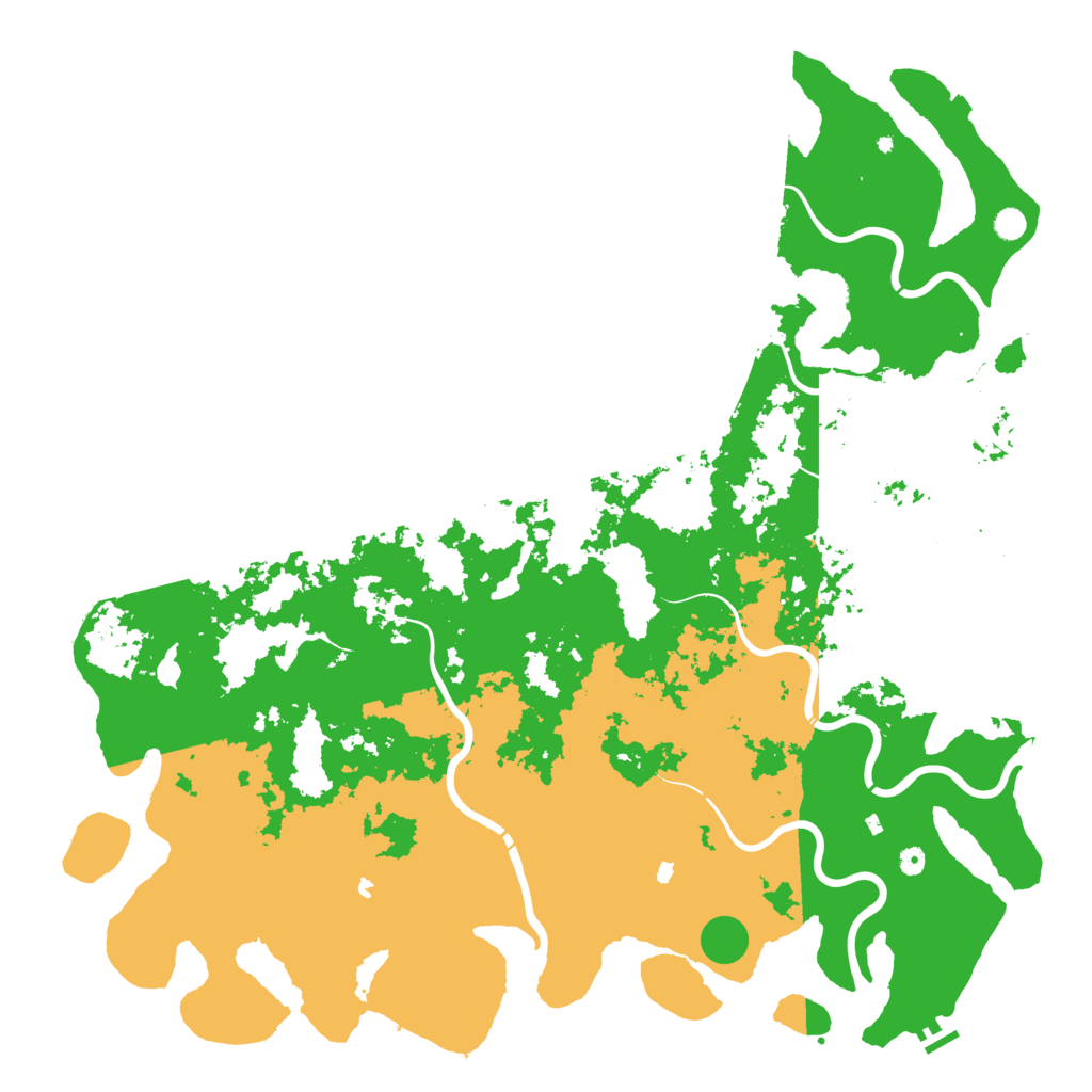 Biome Rust Map: Procedural Map, Size: 6000, Seed: 897011818