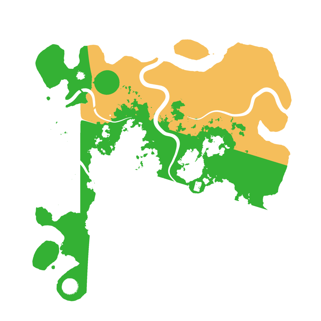 Biome Rust Map: Procedural Map, Size: 3500, Seed: 545327403