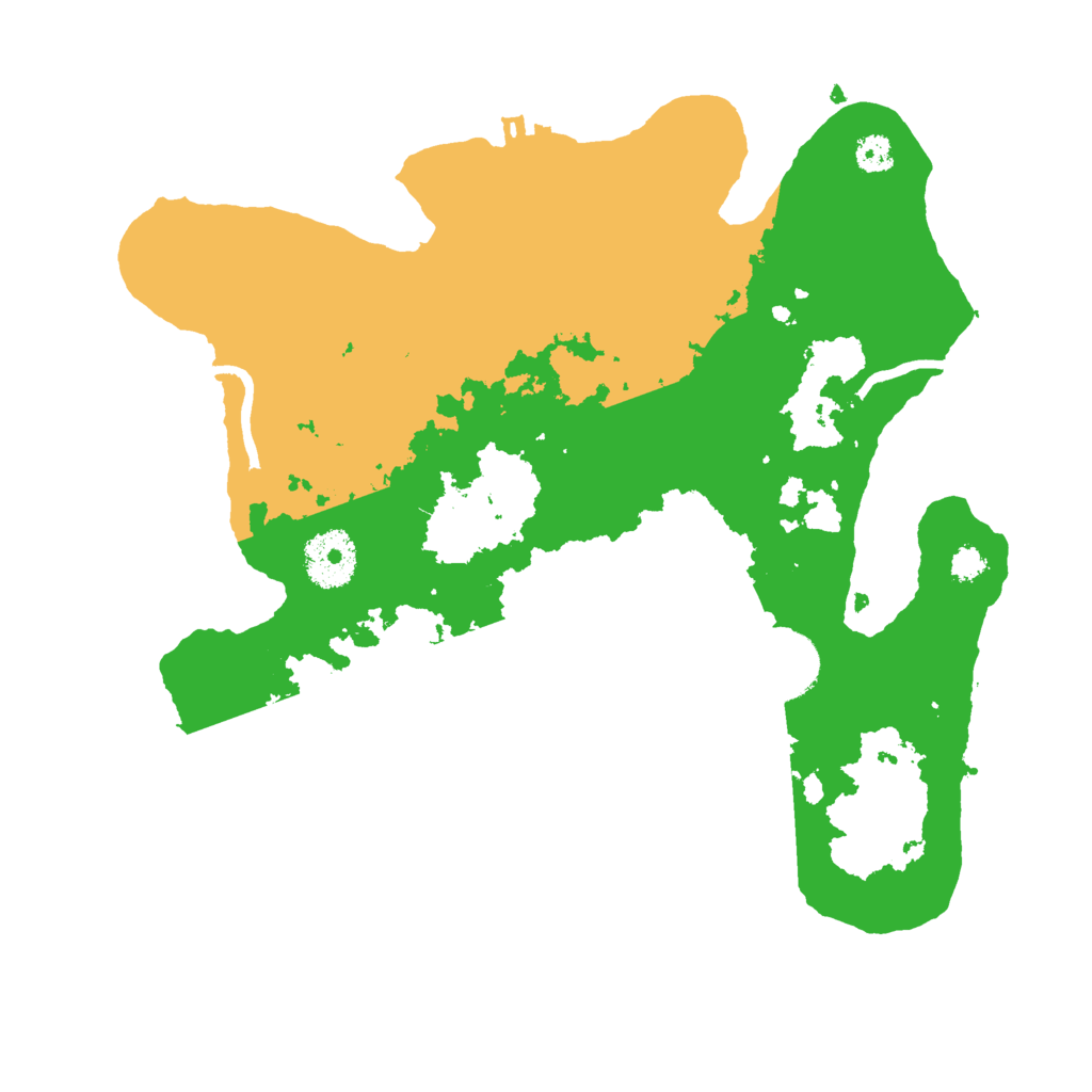 Biome Rust Map: Procedural Map, Size: 3000, Seed: 1196125075