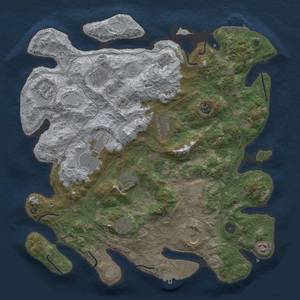 Thumbnail Rust Map: Procedural Map, Size: 4250, Seed: 1383250143, 20 Monuments