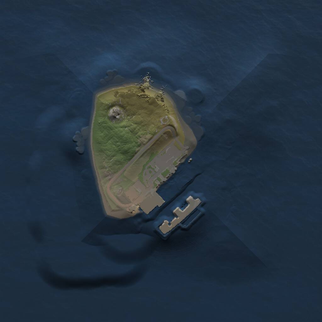 Rust Map: Procedural Map, Size: 1000, Seed: 9102022, 2 Monuments