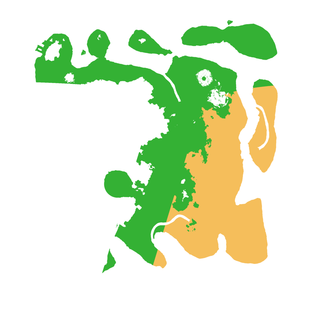 Biome Rust Map: Procedural Map, Size: 3000, Seed: 21028