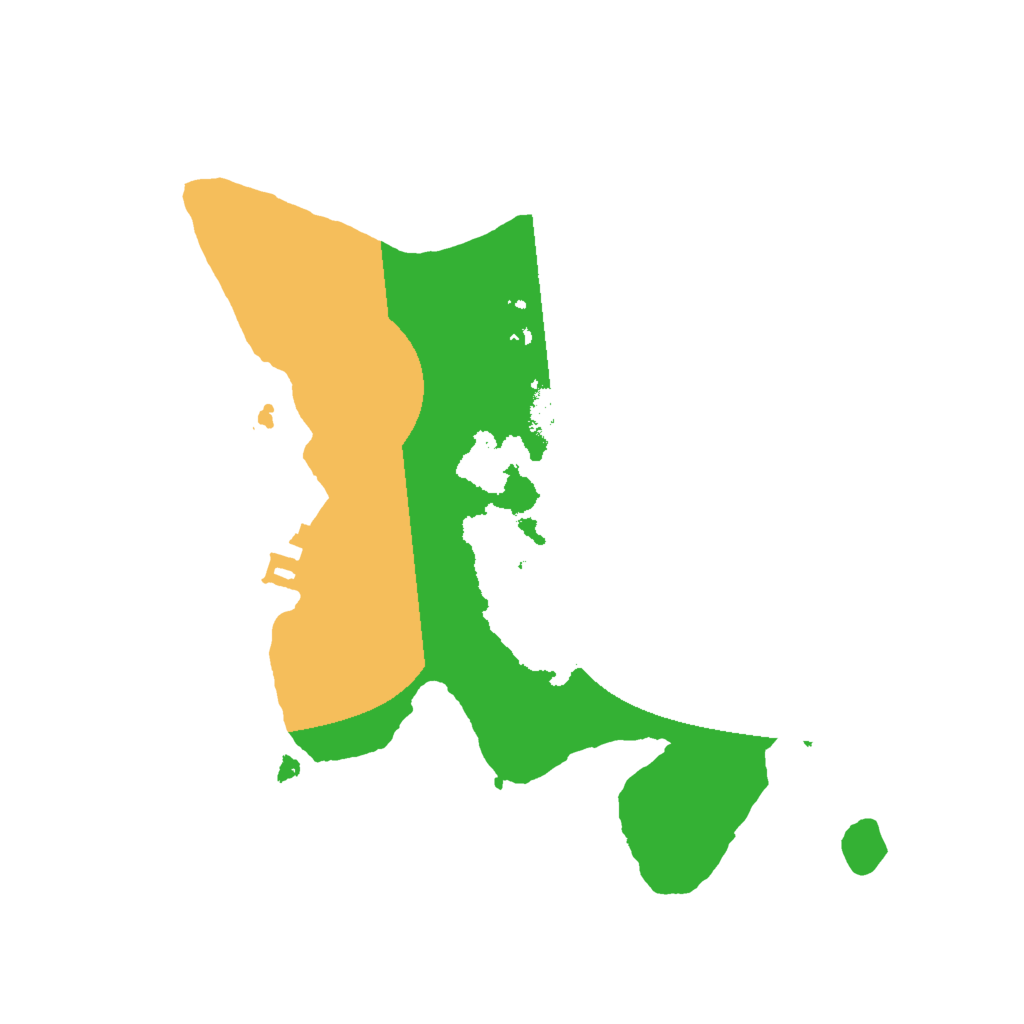 Biome Rust Map: Procedural Map, Size: 2000, Seed: 546038868