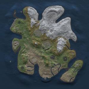 Thumbnail Rust Map: Procedural Map, Size: 3000, Seed: 56894701, 14 Monuments