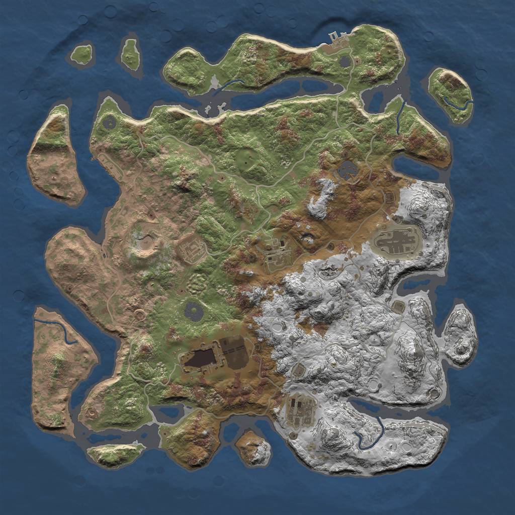 Procedural Map :: Rust Map :: Just-Wiped