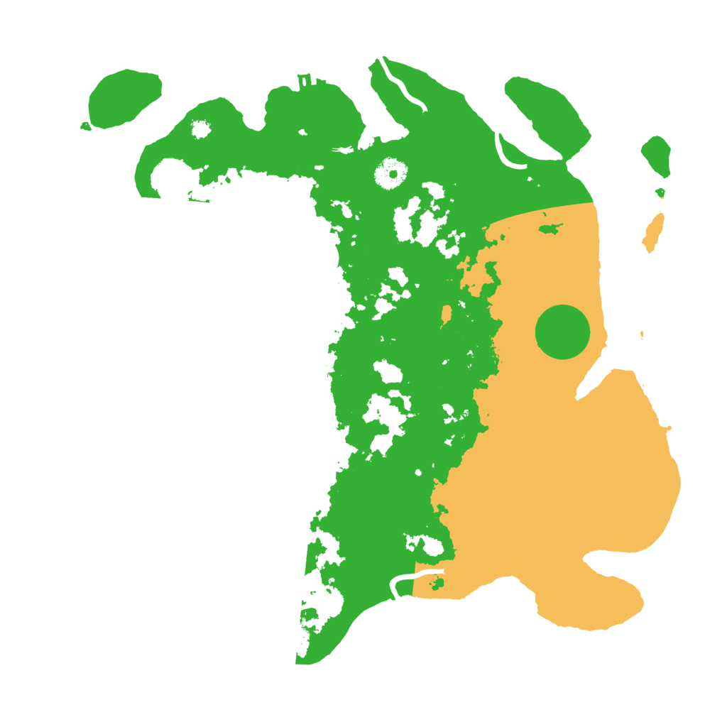 Biome Rust Map: Procedural Map, Size: 3500, Seed: 253123