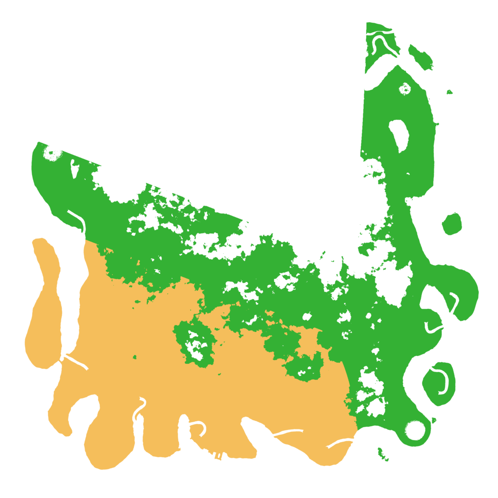 Biome Rust Map: Procedural Map, Size: 4500, Seed: 63653745
