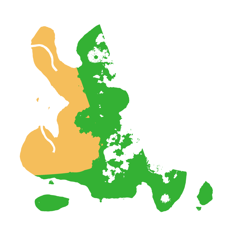 Biome Rust Map: Procedural Map, Size: 2500, Seed: 51332