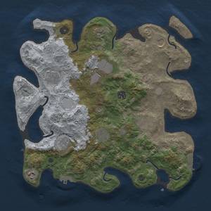 Thumbnail Rust Map: Procedural Map, Size: 3600, Seed: 1983214026, 19 Monuments