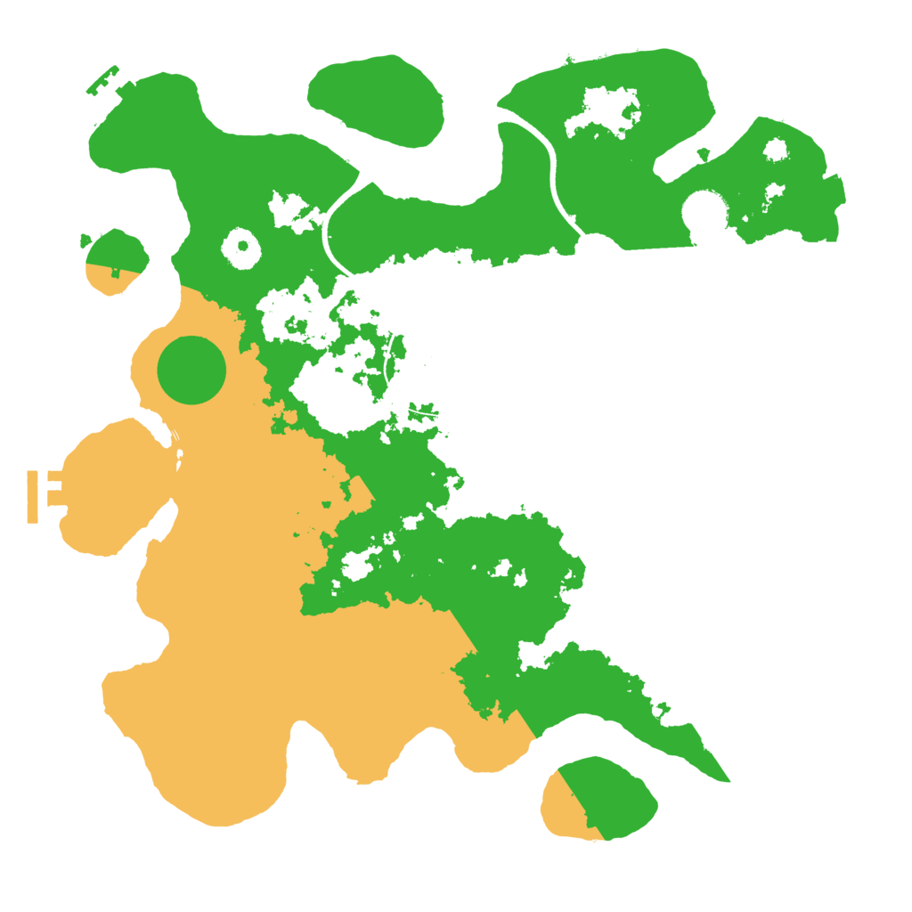 Biome Rust Map: Procedural Map, Size: 3500, Seed: 564641296