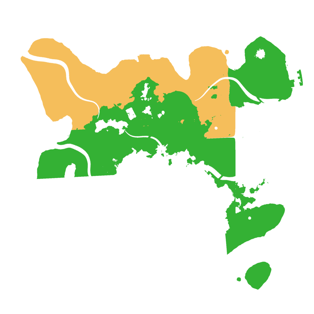 Biome Rust Map: Procedural Map, Size: 3000, Seed: 940868240