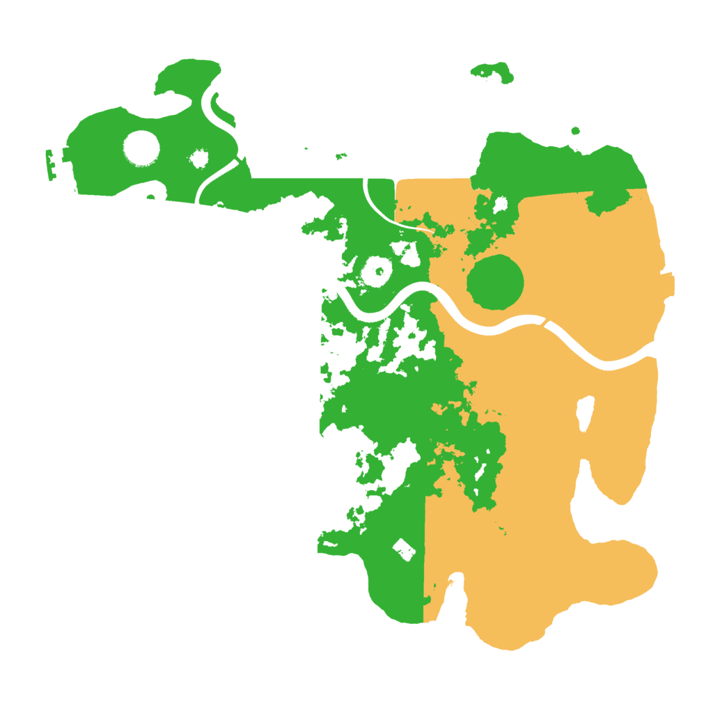 Biome Rust Map: Procedural Map, Size: 3500, Seed: 28870