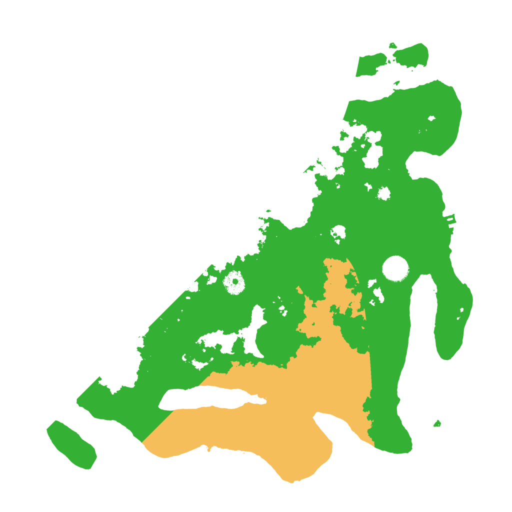 Biome Rust Map: Procedural Map, Size: 3500, Seed: 18657