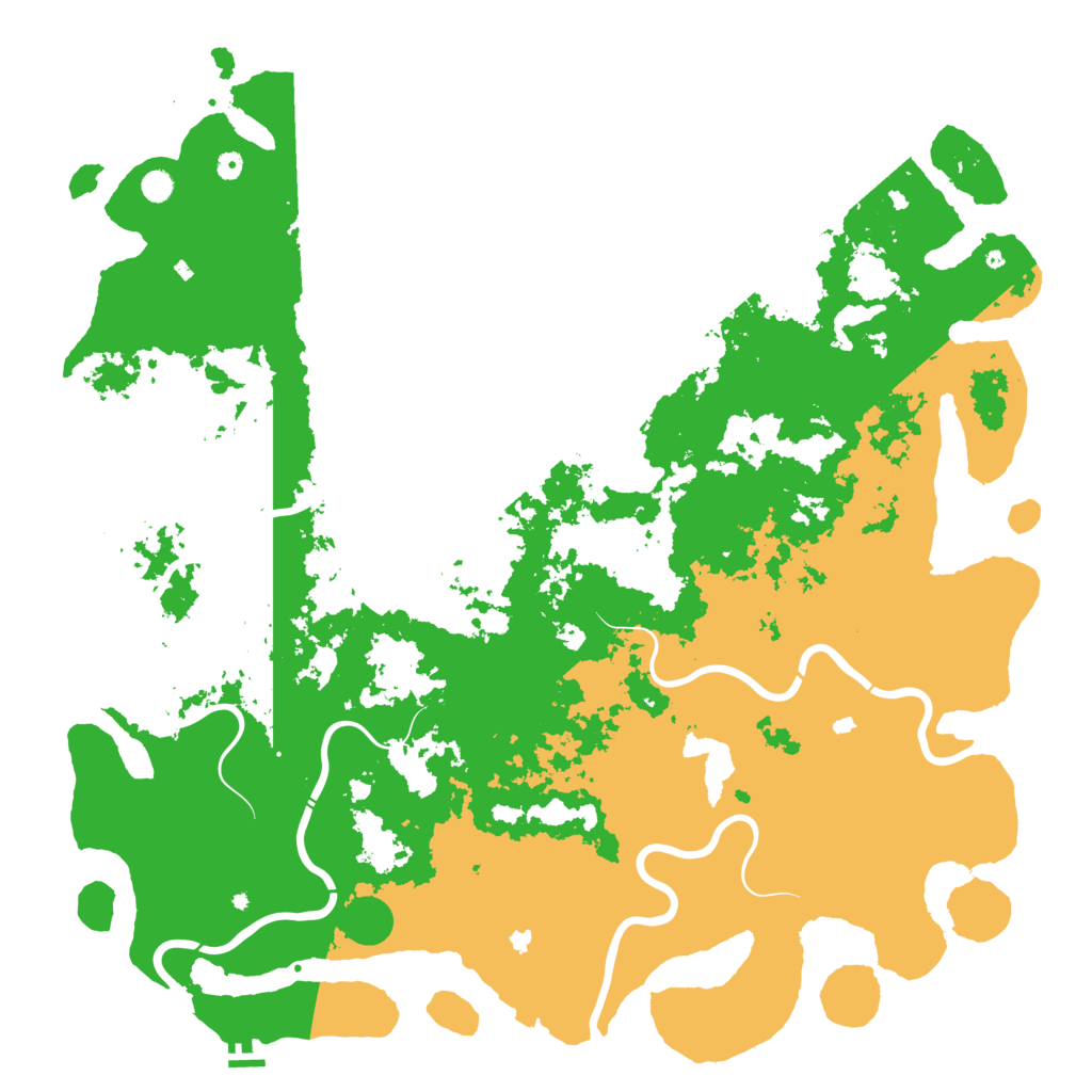 Biome Rust Map: Procedural Map, Size: 6000, Seed: 56786257