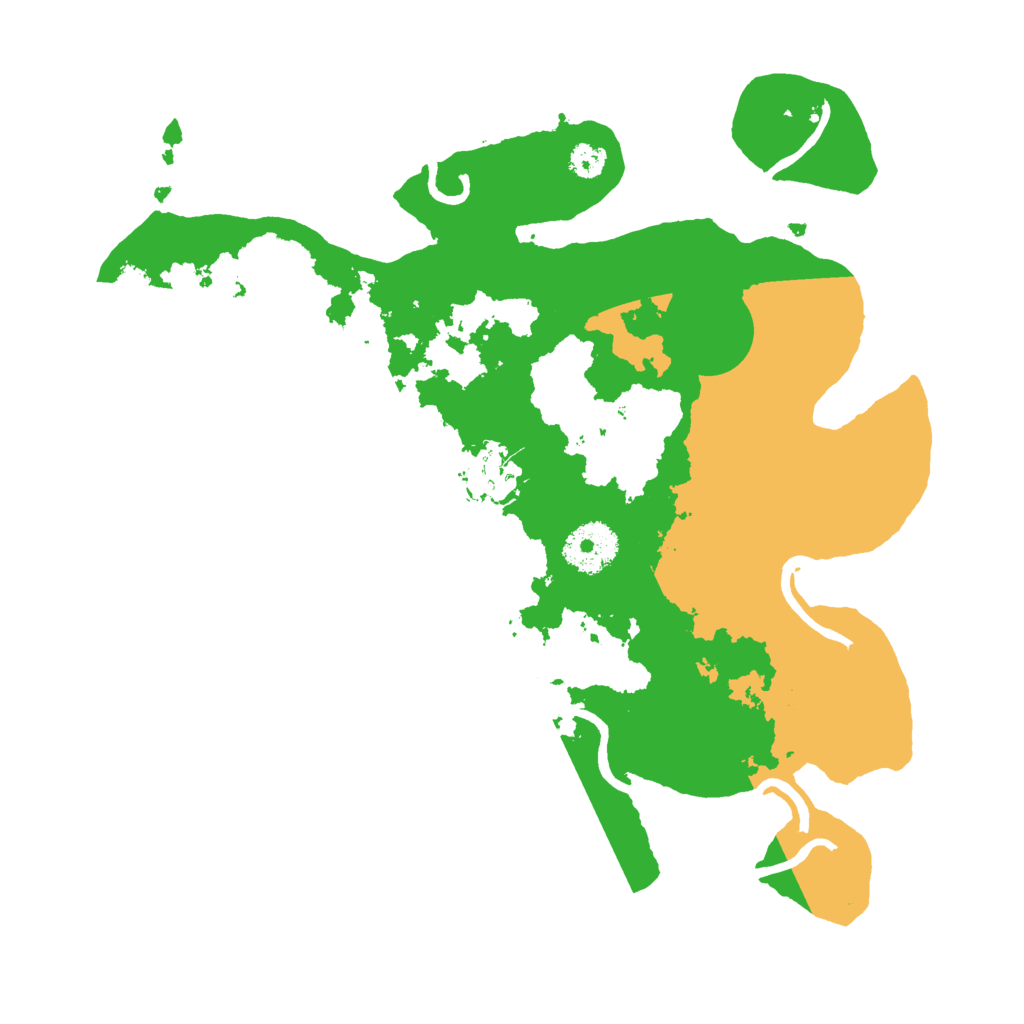Biome Rust Map: Procedural Map, Size: 3000, Seed: 1414550555