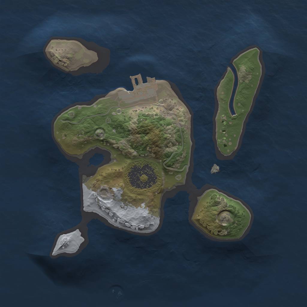 Rust Map: Procedural Map, Size: 1700, Seed: 5552, 6 Monuments